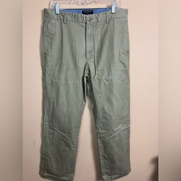 Banana Republic Men’s Size 34X30 Gavin Khaki Chino Cotton Pants - Picture 1 of 7